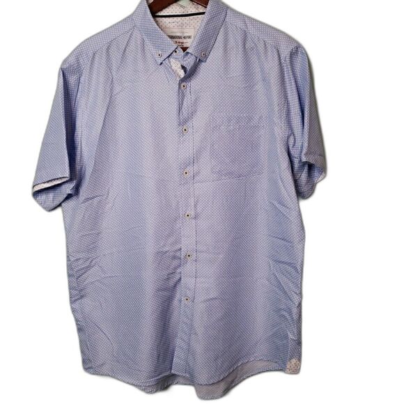International Report Casual Shirt Mens Sz XL SLIM Short Sleeve Button Microfiber - Picture 1 of 16